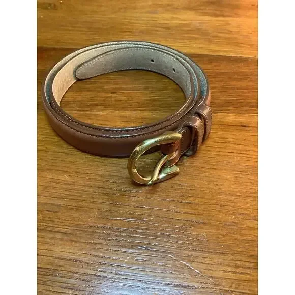Land’s End Leather Belt Mens size 32” - Picture 2 of 5